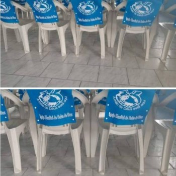 Brindes Promcionais - Capa de Cadeira com Botão Personalizada